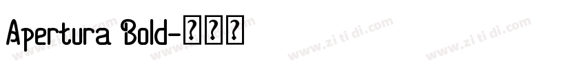 Apertura Bold字体转换